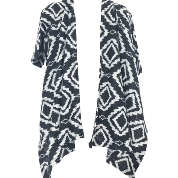 Knitworks Girls Cardigan Medium Black White - Picture 1 of 6
